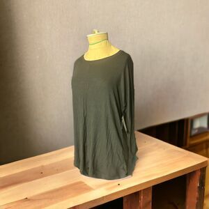 Magaschoni Black Long Sleeve Tunic Top Modal NWT Size Small